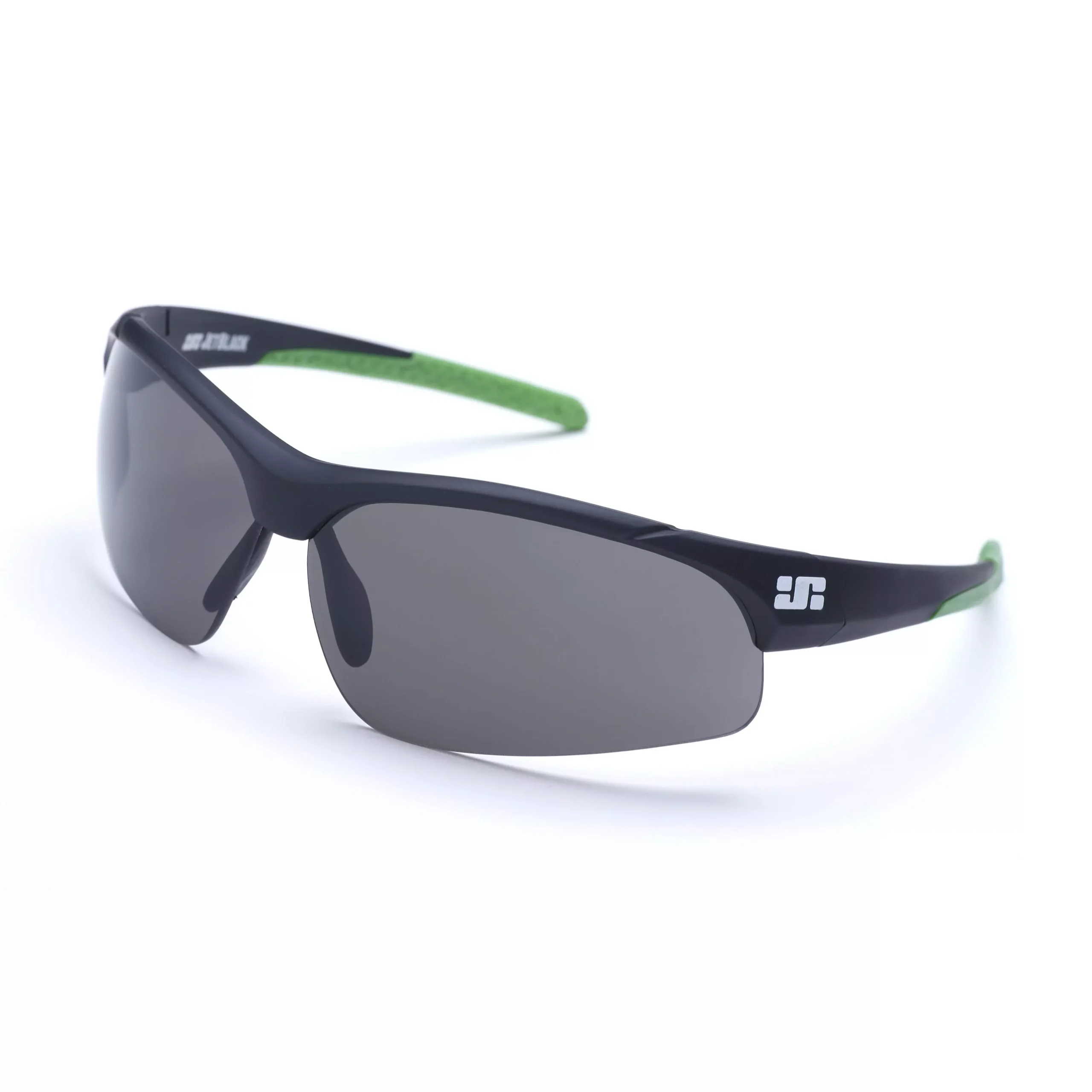 JetBlack Patrol Sunglasses Matte Black/Green