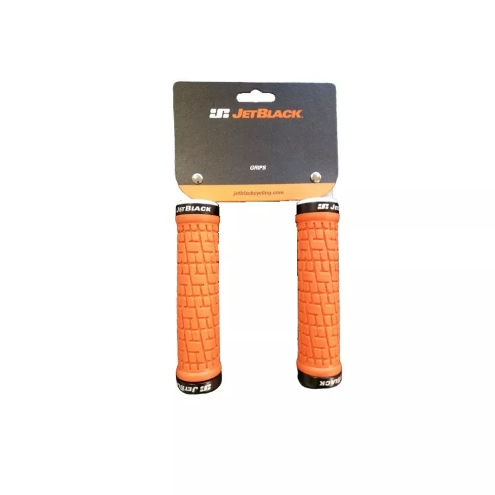 JetBlack Tack LockOn Grips Orange/Black