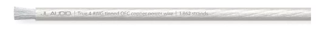 JL Audio 100ft Spool of Clear Power Wire, 4 AWG