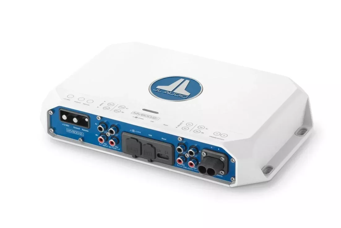 JL Audio 2 Ch. Class D Full-Range Marine Amplifier with Integrated DSP 600W