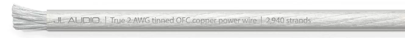 JL Audio 50ft Spool of Clear Power Wire, 2 AWG