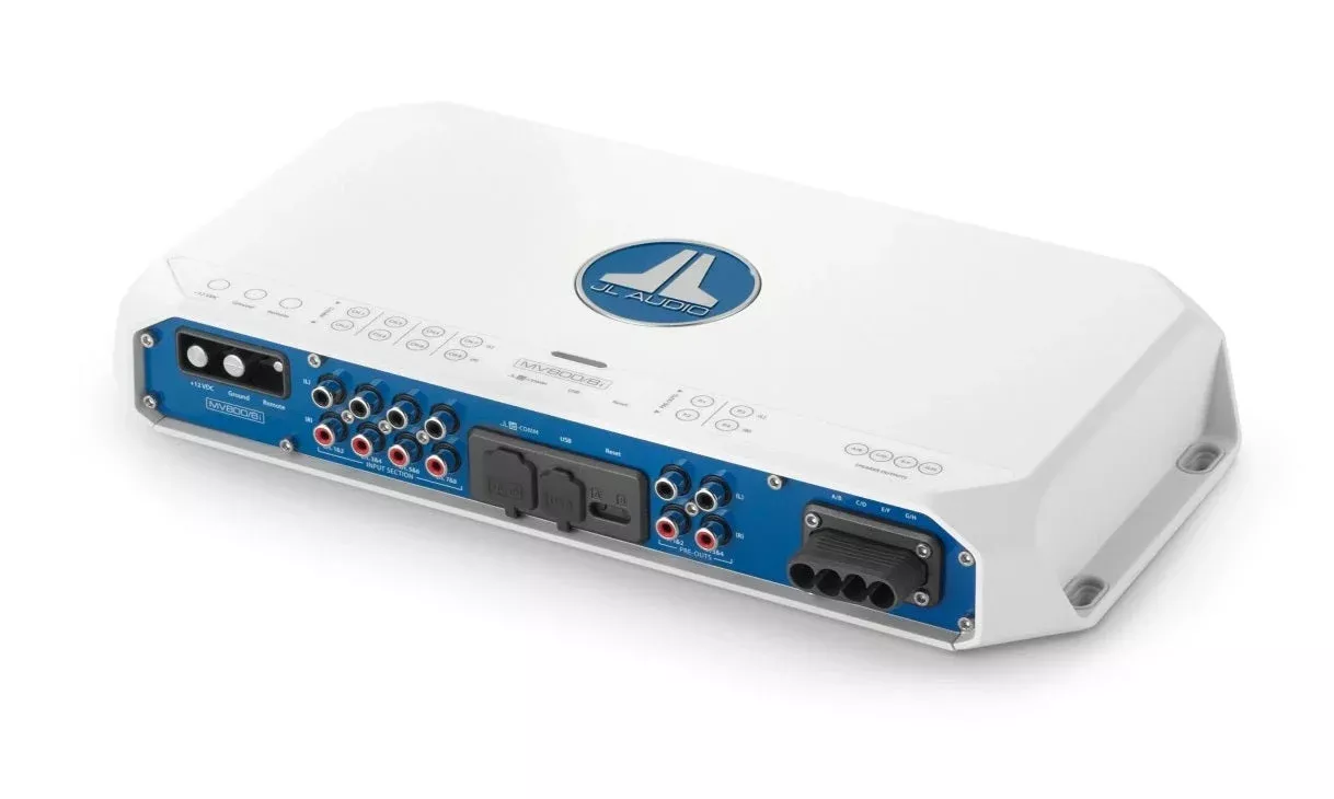 JL Audio 8 Ch. Class D Full-Range Marine Amplifier with Integrated DSP 800W