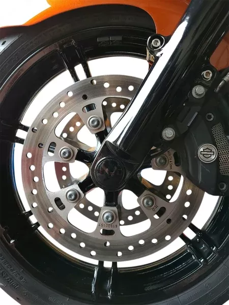 Klock Werks Black Flush Mount Front Axle 25mm KWS-01-0610 Harley 08-Up