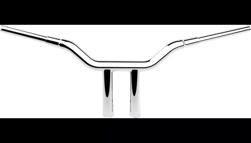 LA Choppers 1 1/2" Chrome Kage Fighter T-Bars 10" Rise for Harley