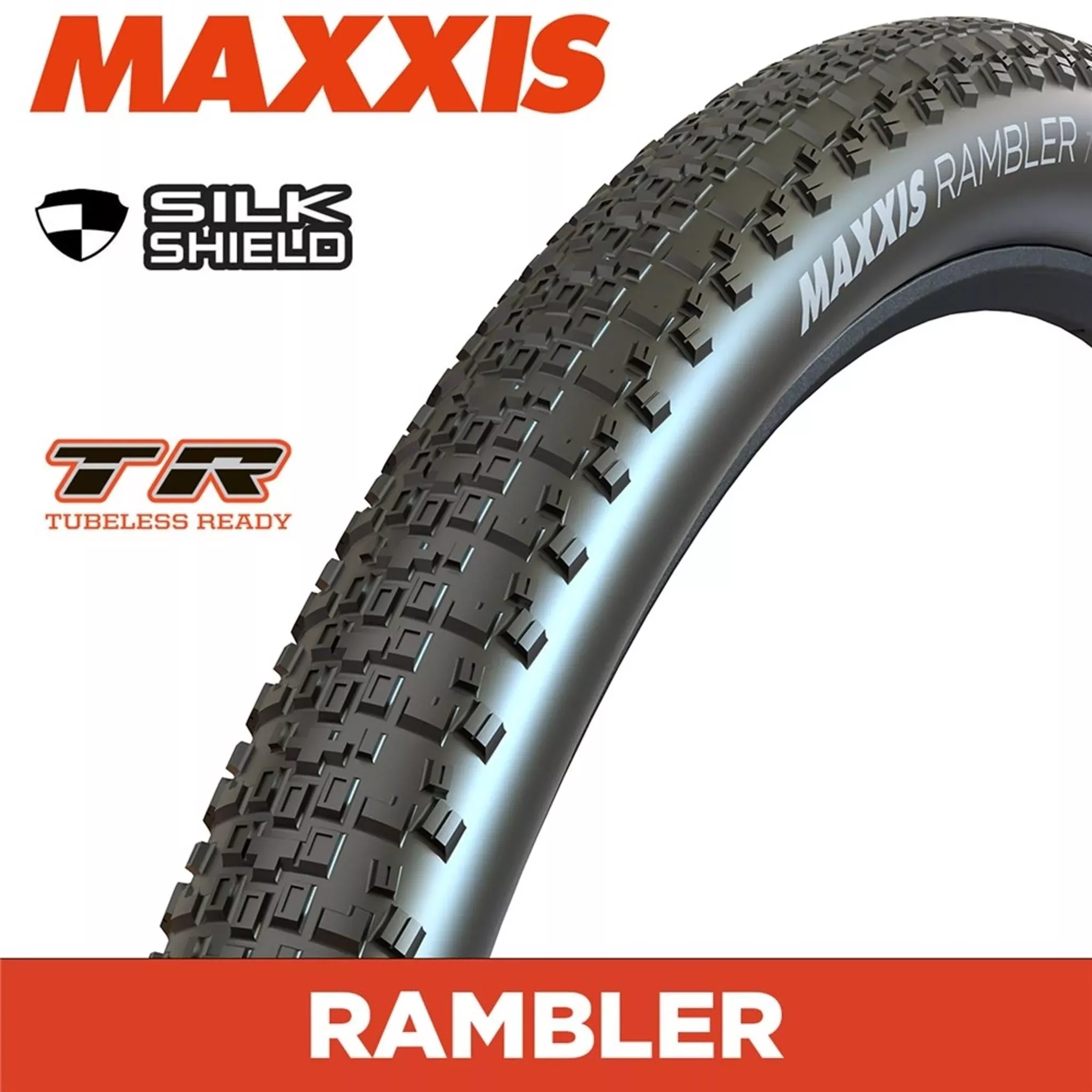 Maxxis Rambler Dual SilkShield TR Folding Gravel Tyre 700 x 50c