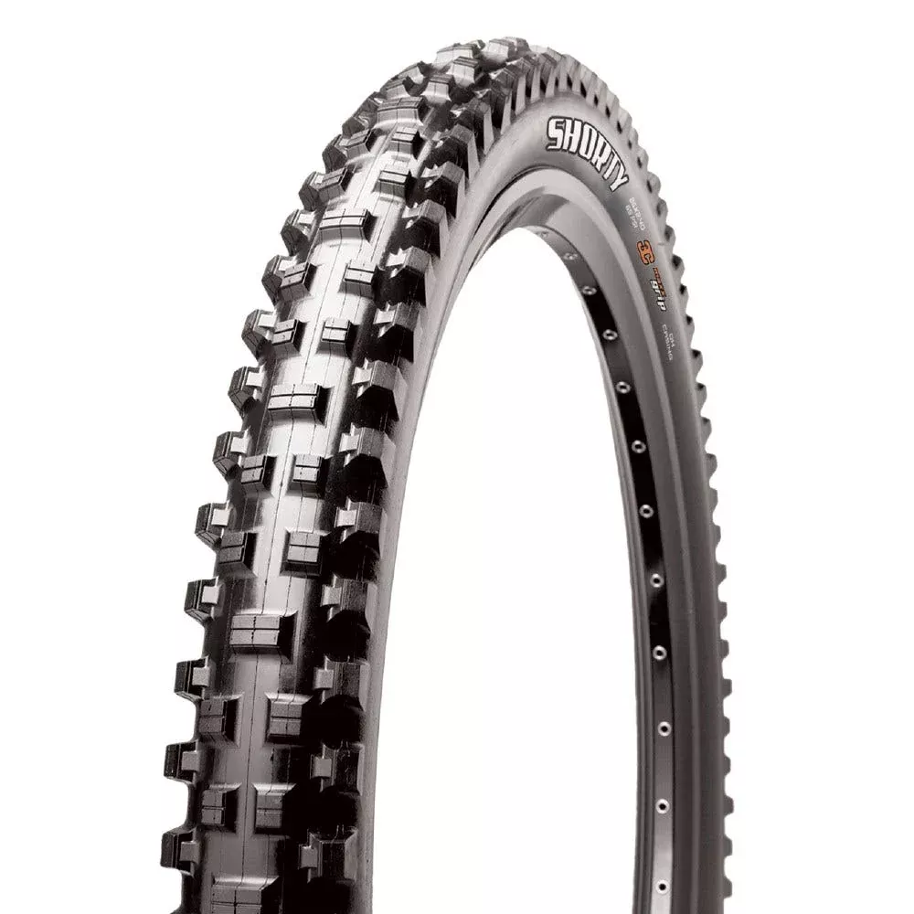 Maxxis Shorty Folding MTB Tyre WT DH 3C MaxxGrip TR 27.5 X 2.5'' Black
