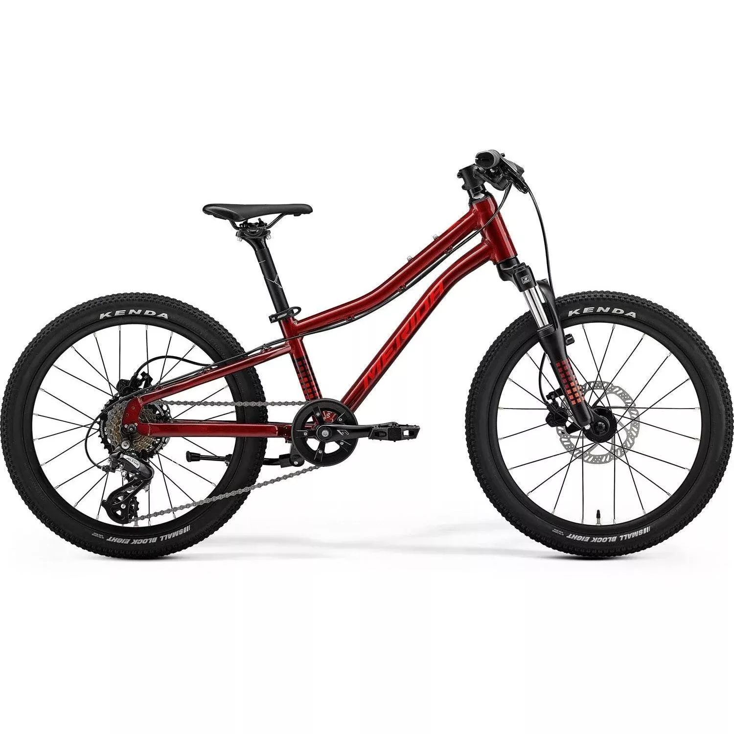 Merida Matts J20 Disc – 20” Suspension Fork Kids Bike Strawberry/Race Red/Black