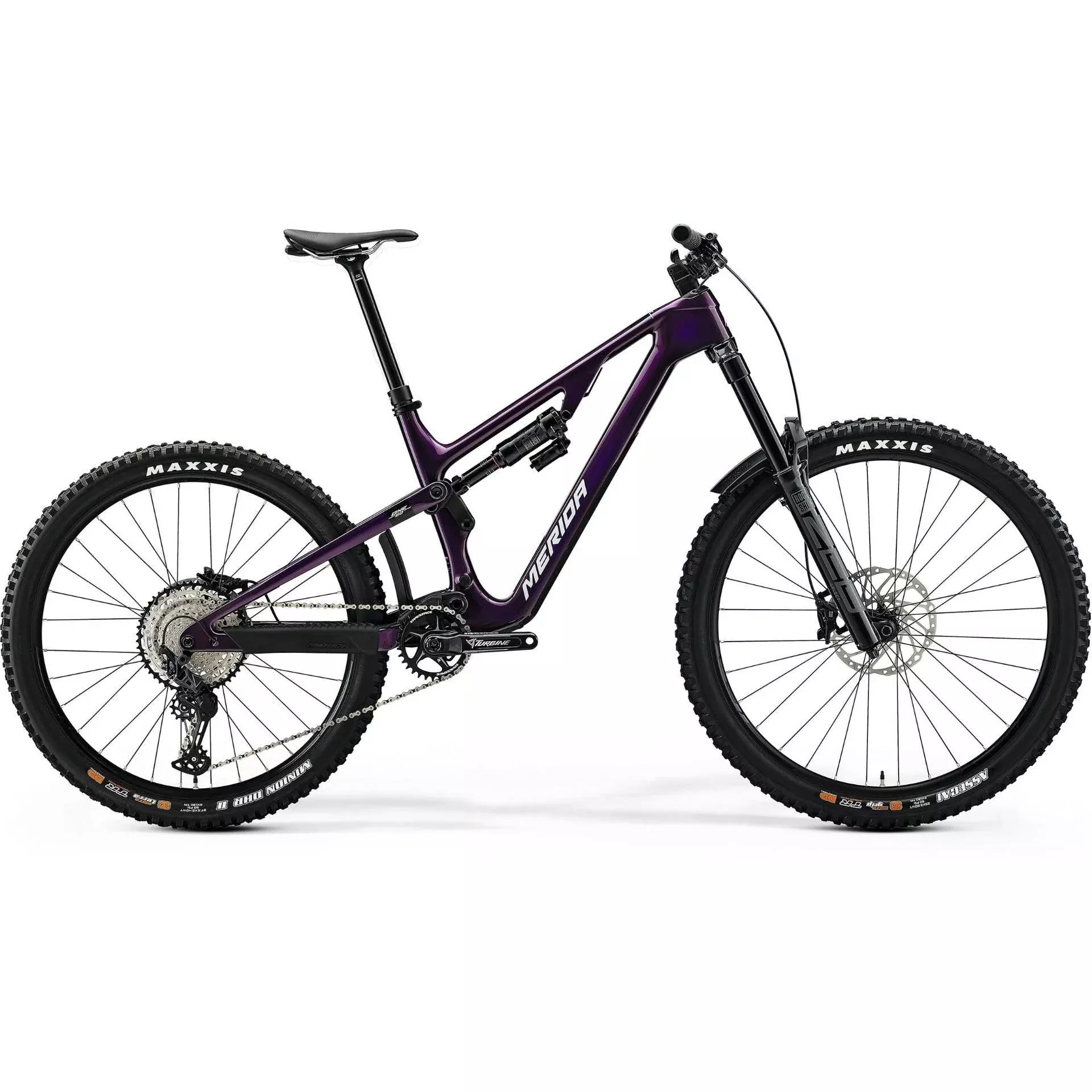 Merida One-Sixty 6000 Dual Suspension Mountain Bike Purple Silver/Black