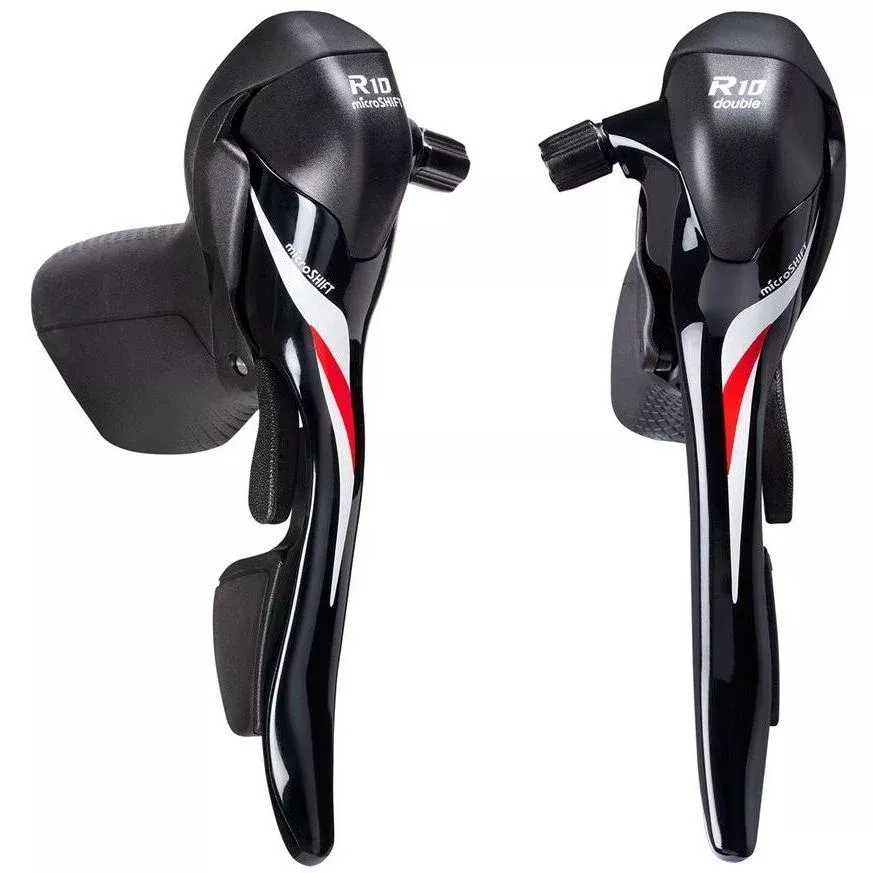 Microshift R10 SB-R402K Drop Bar Shifter2x10 Speed Pair – (Shimano Road)