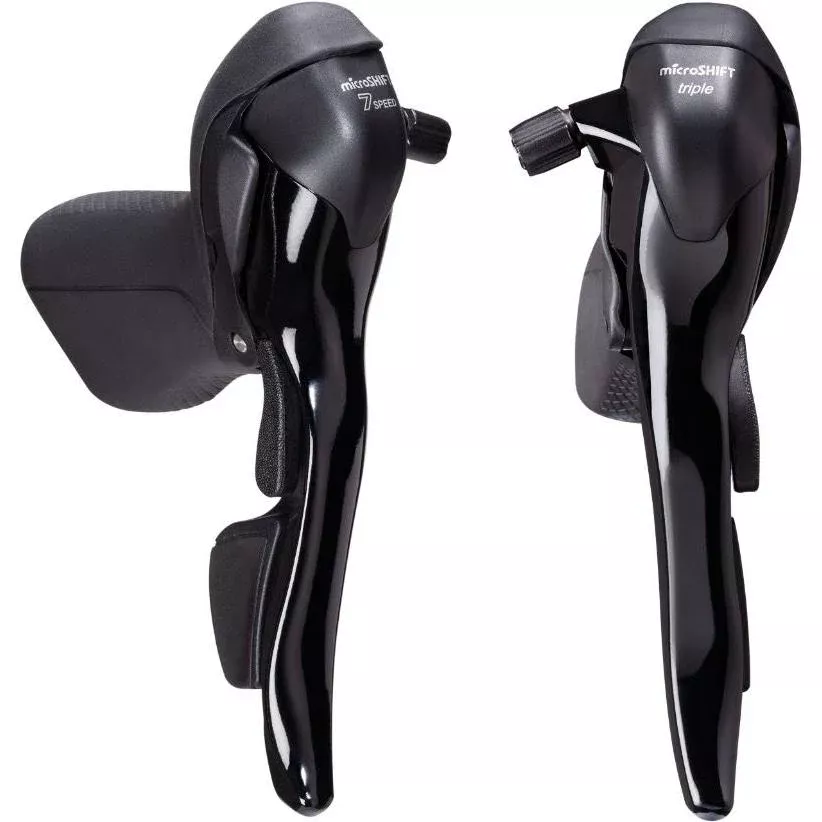 MicroShift SB-R373 Drop Bar Shifter 2×7 Speed Pair Black