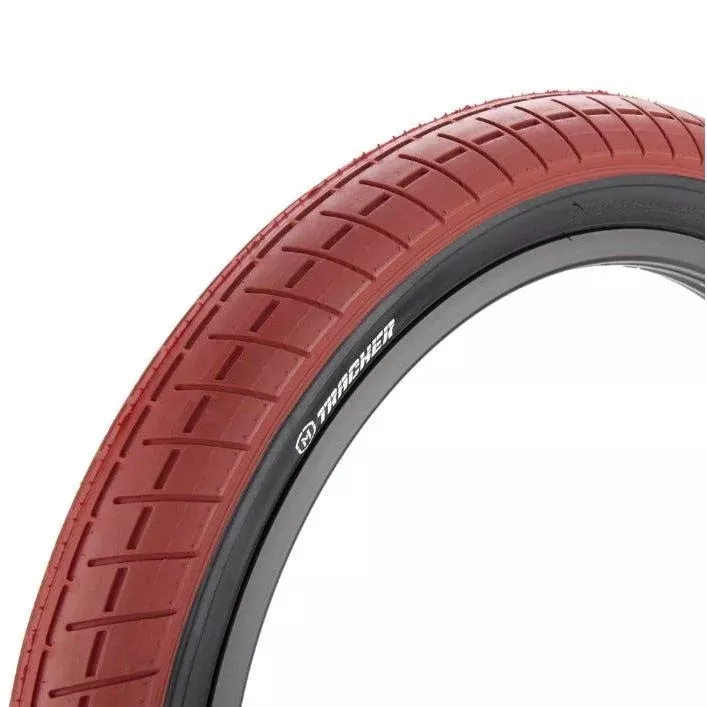 Mission Tracker BMX Tyre 20 X 2.4” Red With Black Wall