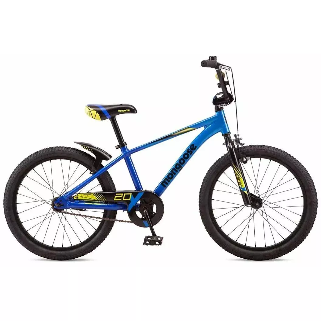 Mongoose Racer X 20” Kids Bike Blue