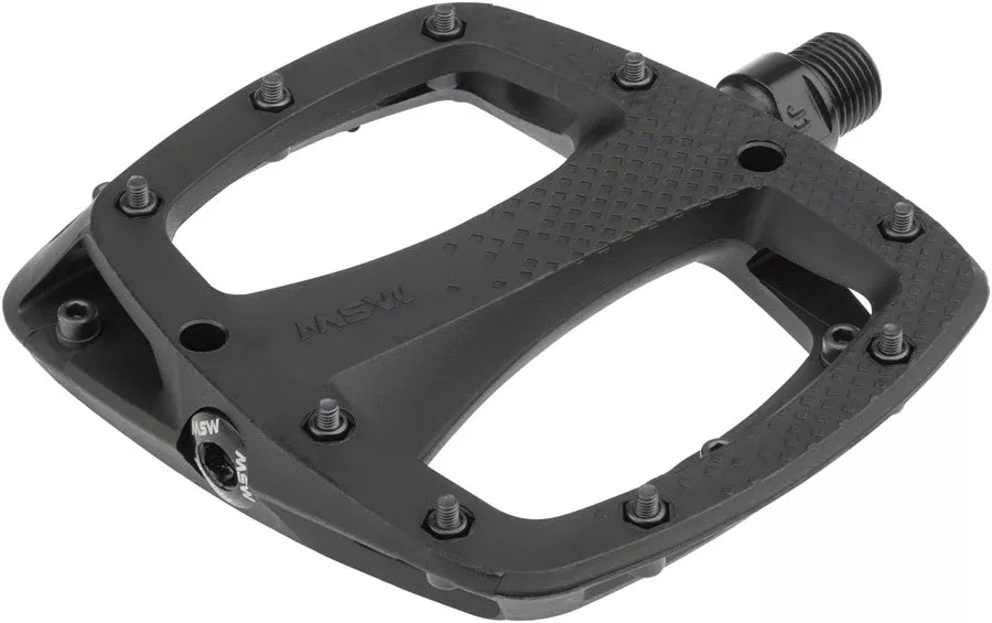MSW Thump Pedals with Replaceable Pins – Platform, Composite, 9/16″, Black