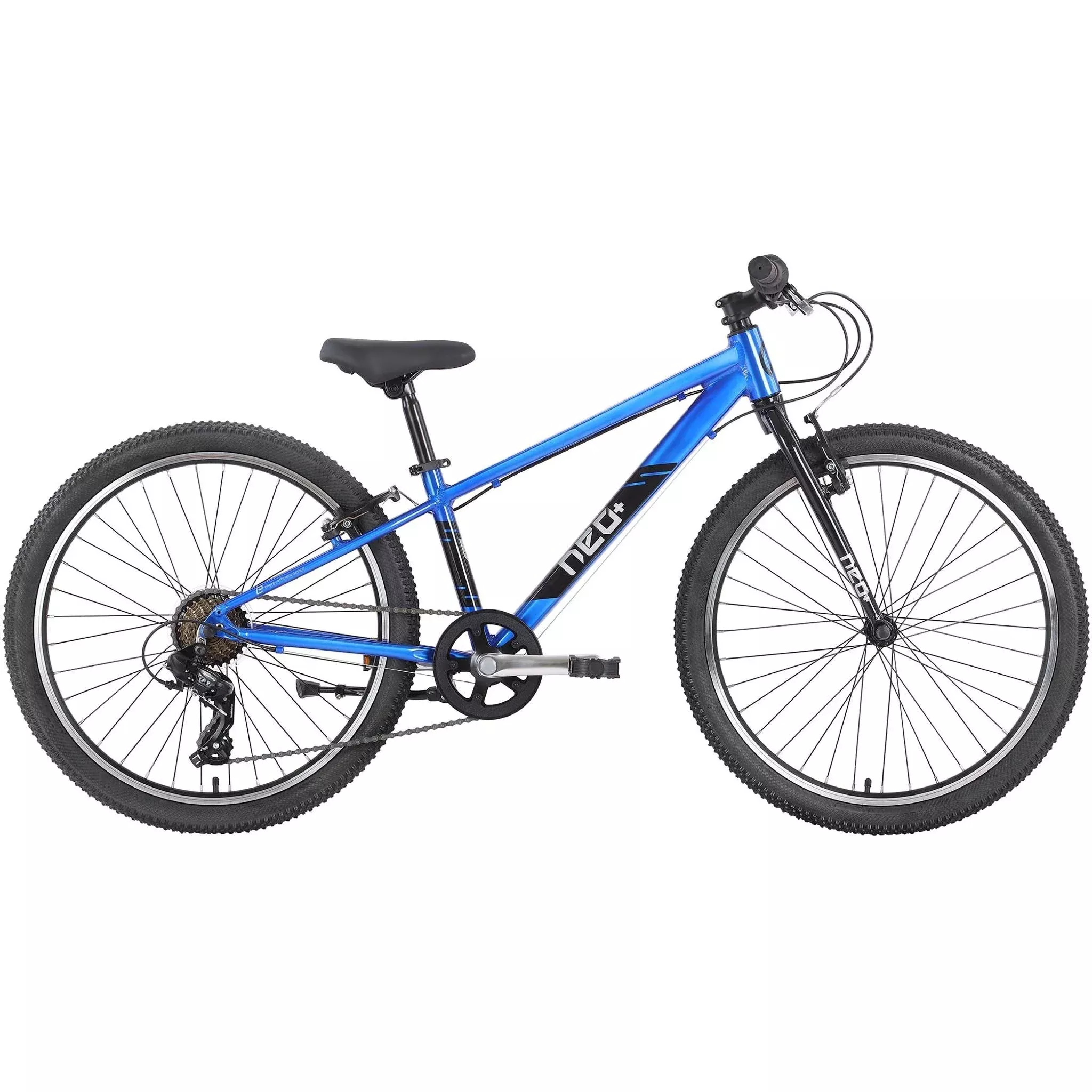 Neo+ 24” Kids Bike 7-Speed Chrome Blue