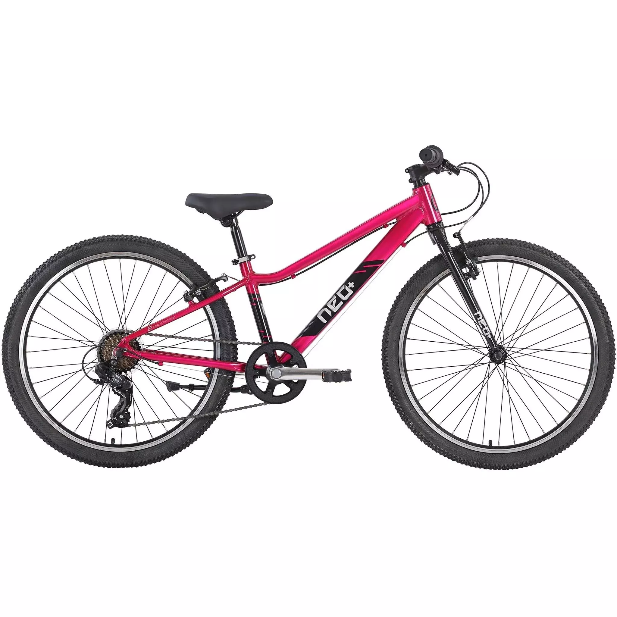 Neo+ 24” Kids Bike 7-Speed Chrome Pink