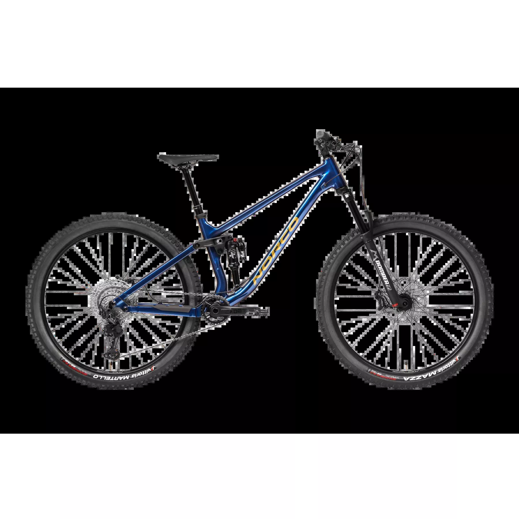 Norco Fluid FS 2 Dual Suspension Mountain Bike Blue/Copper