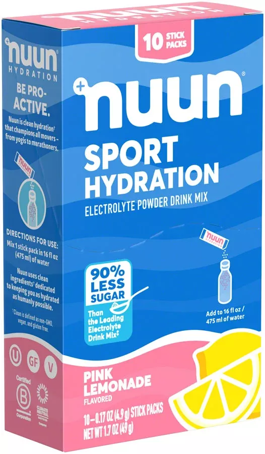 Nuun Sport Powder – Pink Lemonade, Box of 10