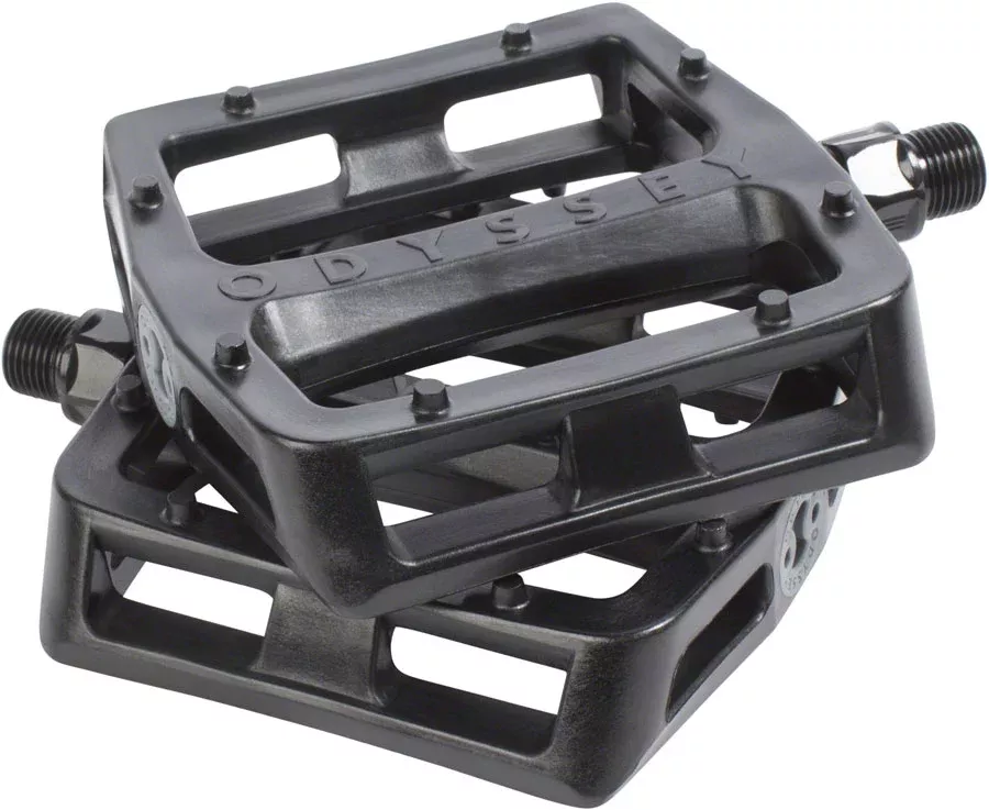 Odyssey Grandstand V2 PC Pedals – Platform, Composite/Plastic, 9/16″, Black