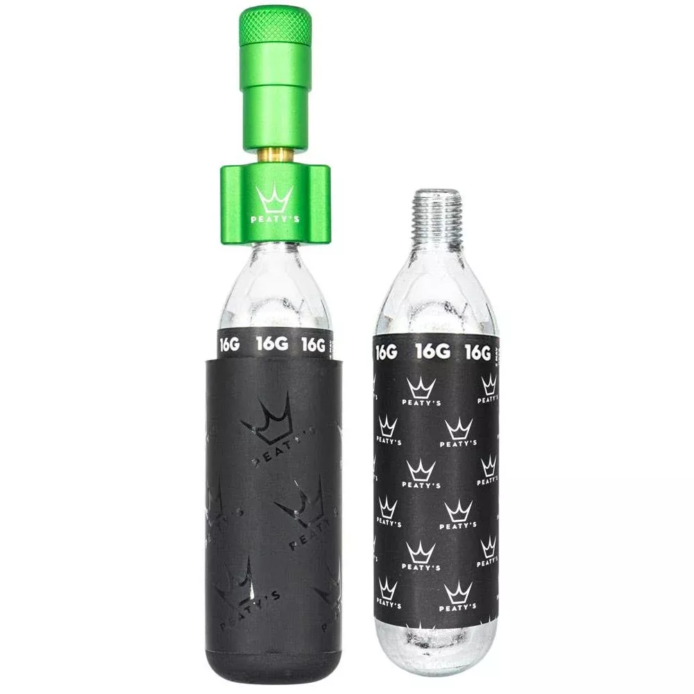 Peaty’s Holeshot CO2 Inflator Road Kit Emerald