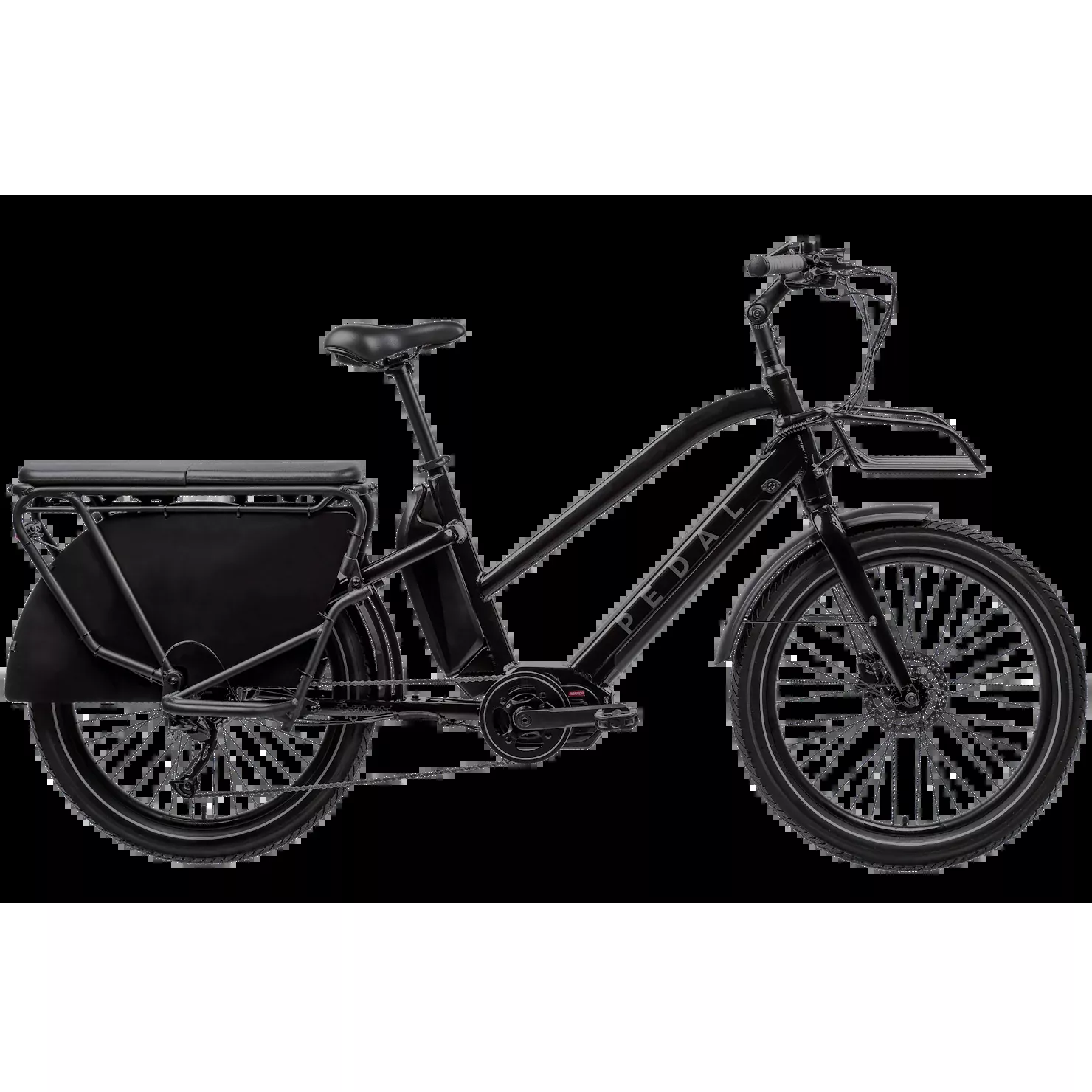 Pedal Packer Electric Cargo Bike Black