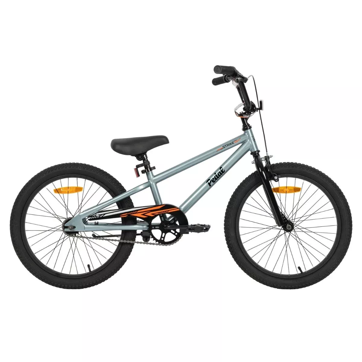 Pedal Strike Steel 20” Kids Bike Silver