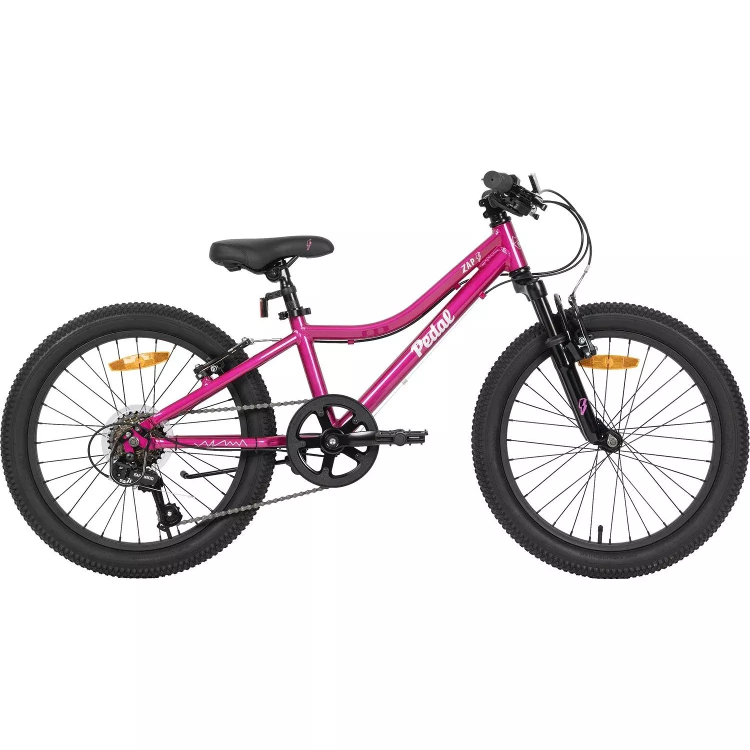 Pedal Zap 20” Kids Bike Pink/White