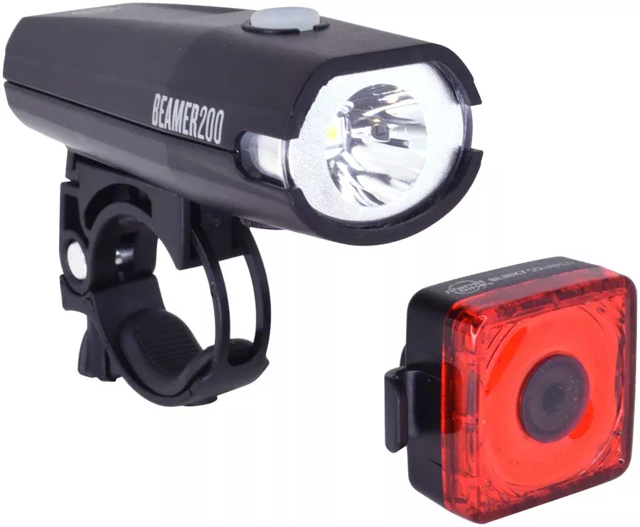 Planet Bike Beamer200/BlinkySquared Headlight/Taillight Set