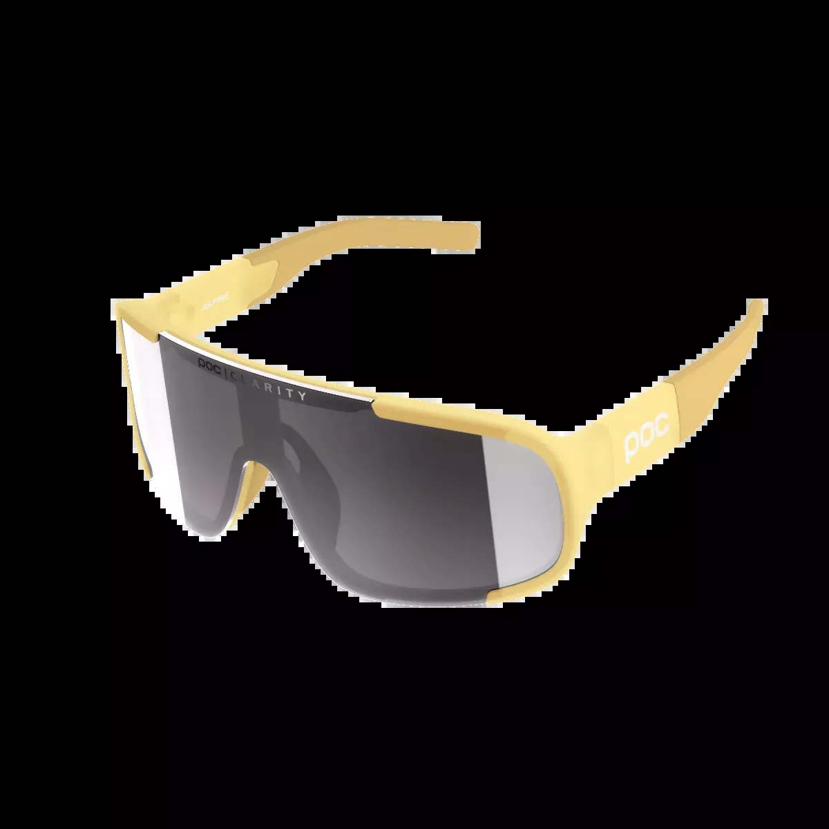 POC Aspire Sunglasses Sulfur Yellow with Violet/Silver Mirror Lens