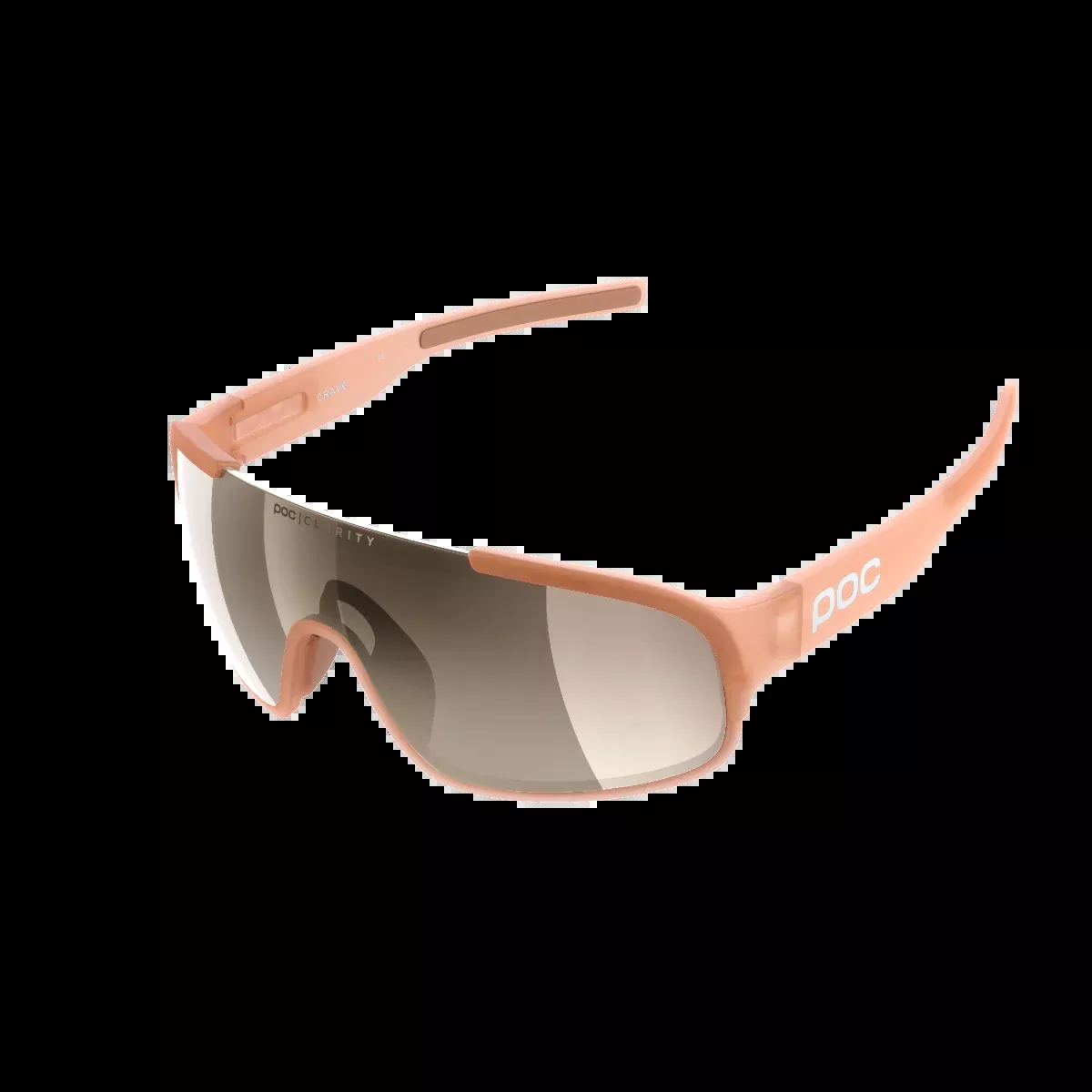POC Crave Sunglasses Light Citrine Orange With Brown/Silver Mirror Lens