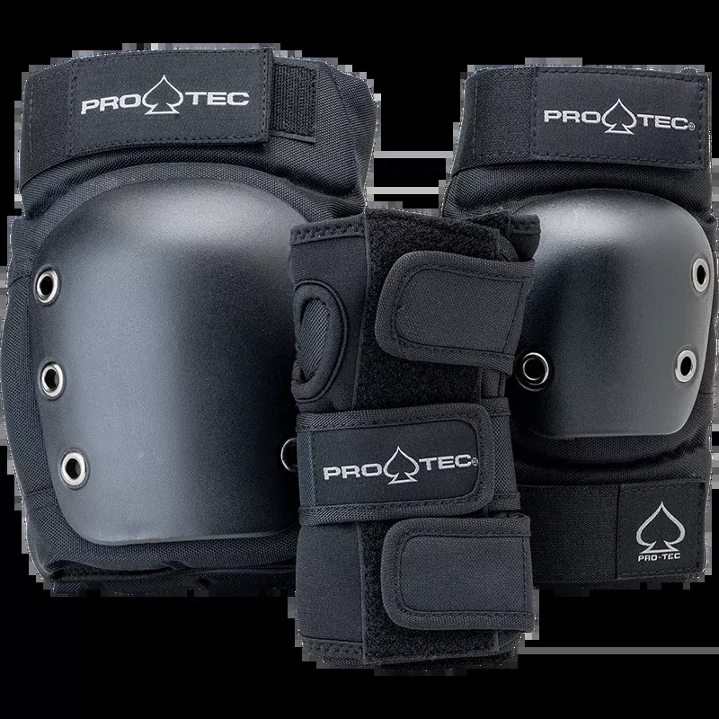 Pro-Tec Junior Street Gear Pads 3 Pack Black
