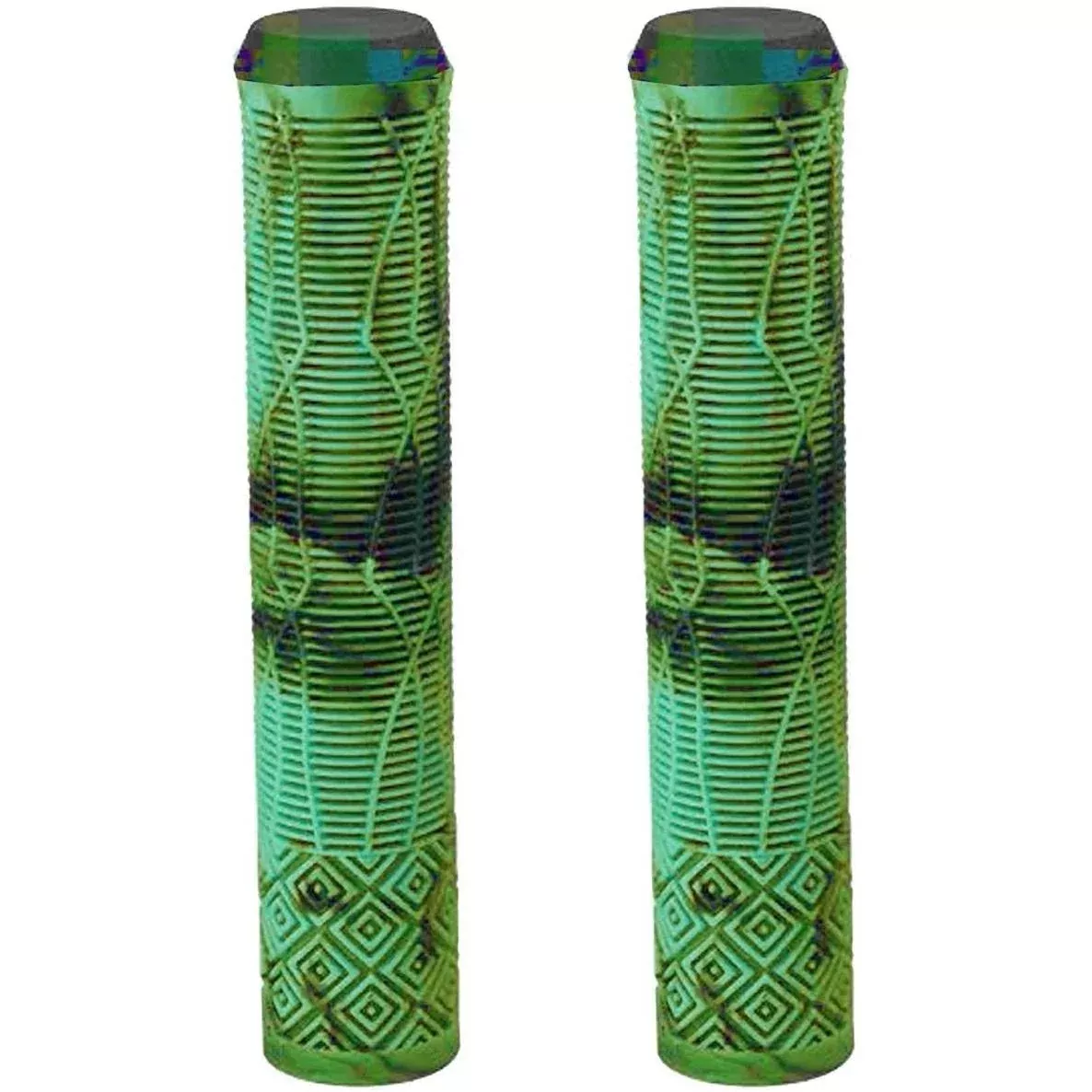 QBP Scooter Grips 162mm Cyan & Black
