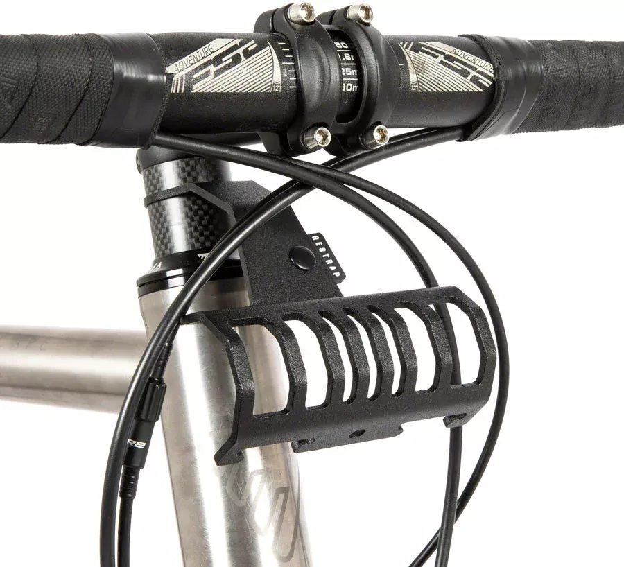Restrap Bumper Bar Bag/Accessory Mount - Fits 1-1/8" Threadless Steerer Tubes, Black