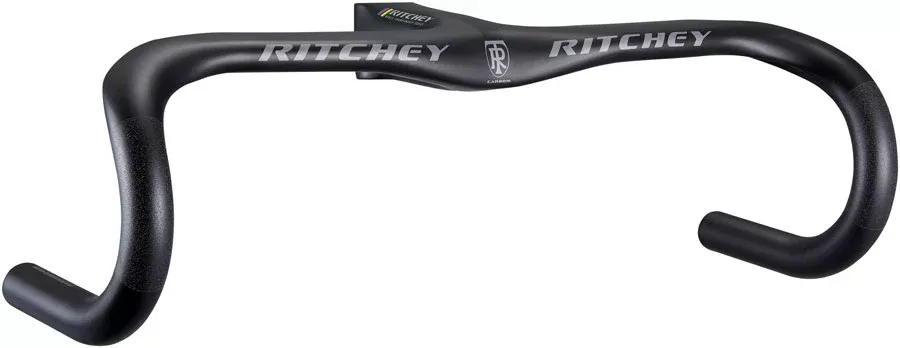 Ritchey WCS Carbon Solostreem Drop Handlebar – Integrated Bar/Stem, Carbon, 44cm, 130mm, Matte Carbon