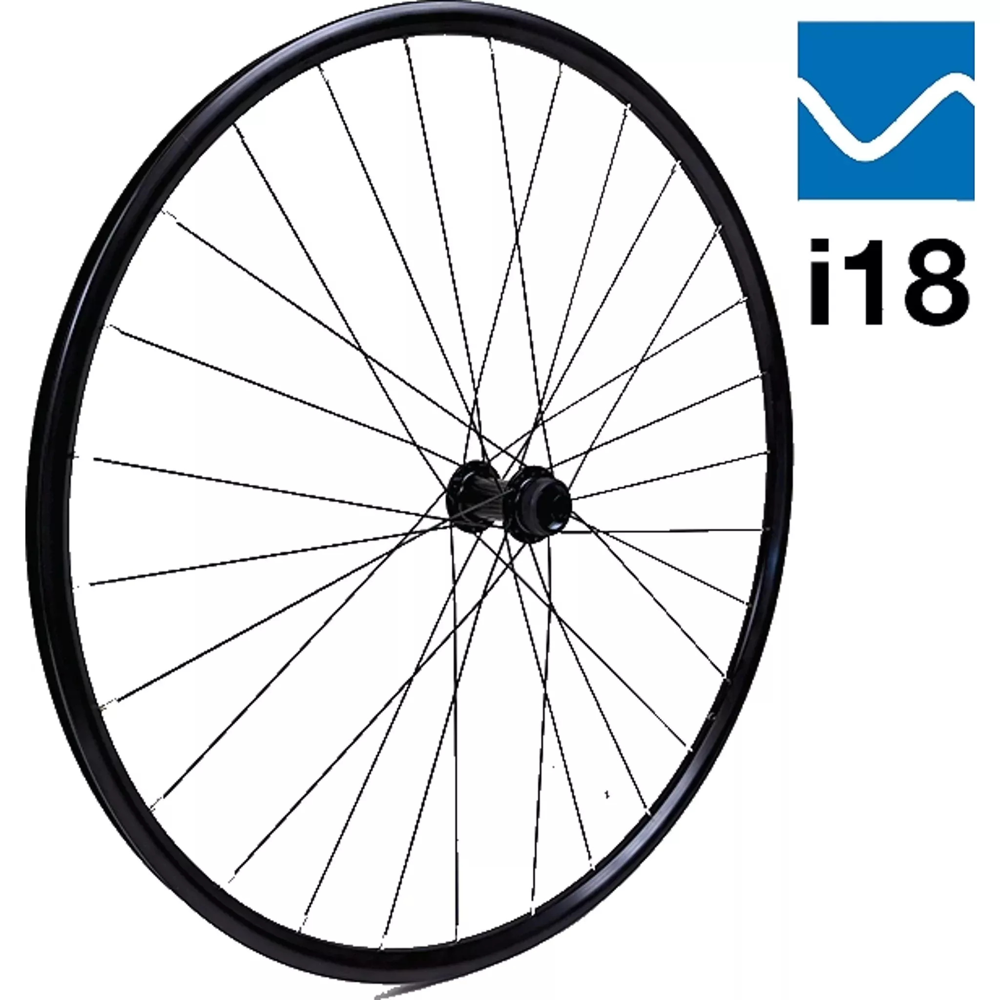 Ryde Blue Range i18 Center Lock MTB Front Wheel 29” 100 x 12mm Black