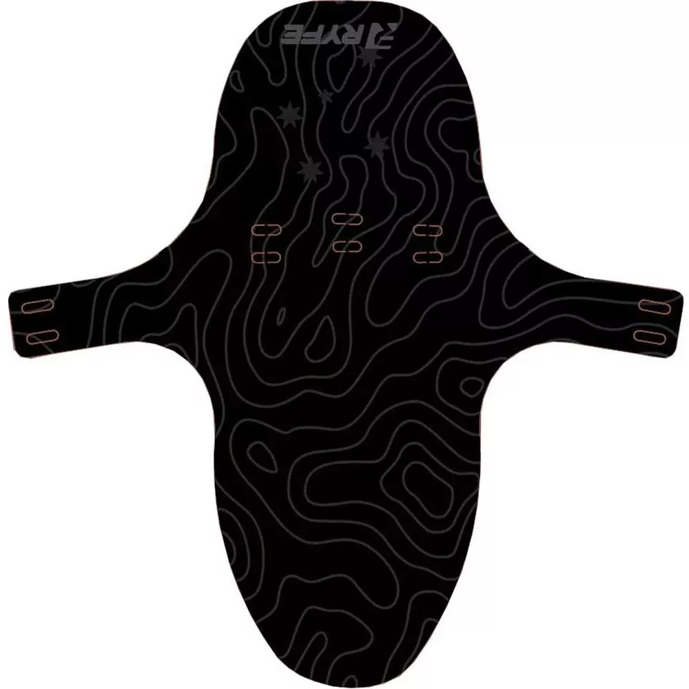 Ryfe Contour Mud Guard Large Black 310x305mm