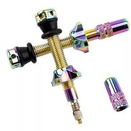 Ryfe Tubeless Presta Valves – High Flow – Neochrome 44mm – Pair