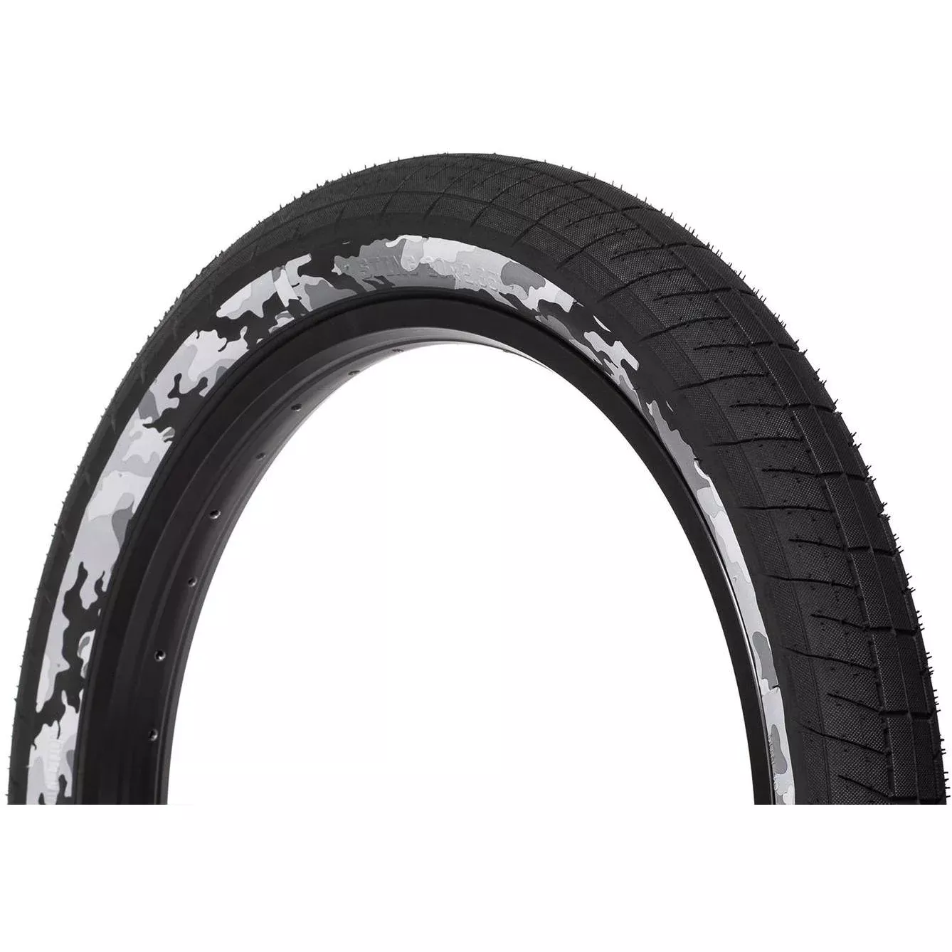 Salt Plus Sting BMX Tyre 20 x 2.35” Black/Snow Camo Wall