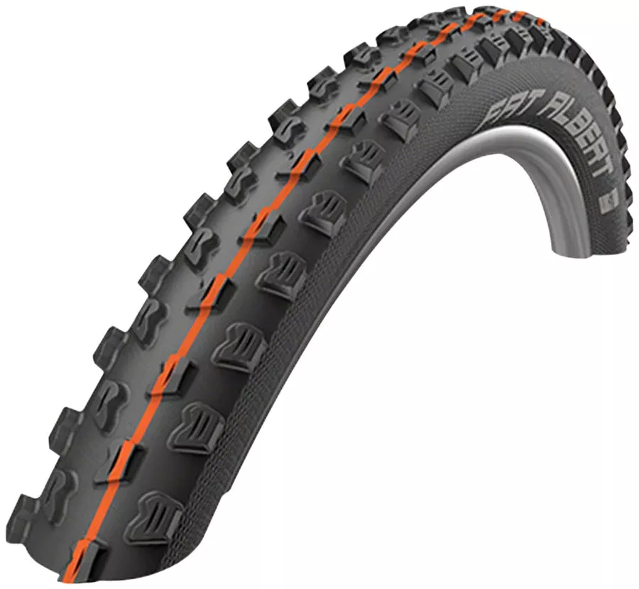 Schwalbe Fat Albert Front Tire – 27.5 x 2.35, Tubeless, Folding, Black, Evolution, Addix Soft, Snakeskin
