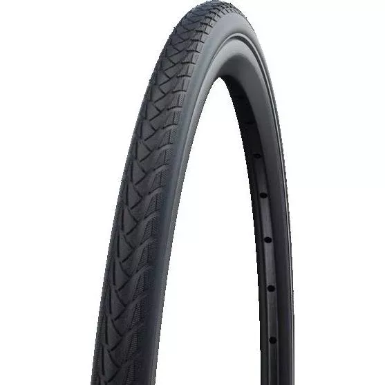 Schwalbe Marathon Plus Wheelchair Tyre 24 x 1” (25-540) Evolution Line Black/Reflective Sidewall