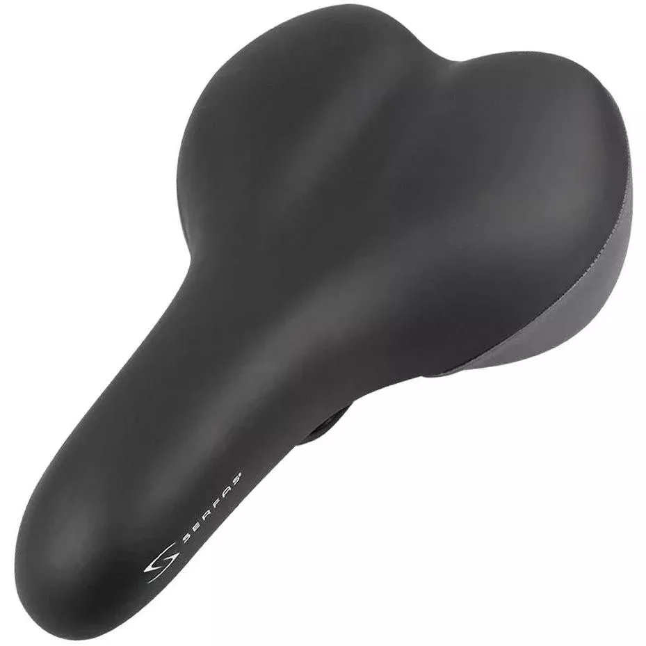 Serfas Tailbones Comfort Saddle with Vinyl Cover Black