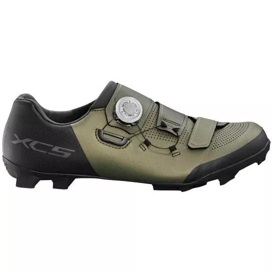 Shimano XC502 E-Width Mens MTB Shoes Green/Black 2022