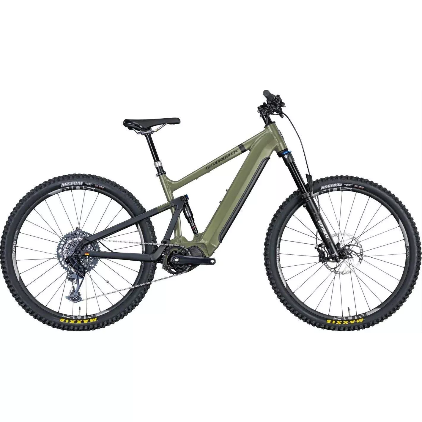 Silverback S-Electro AL2 Elite Electric Mountain Bike Khaki Green/Black