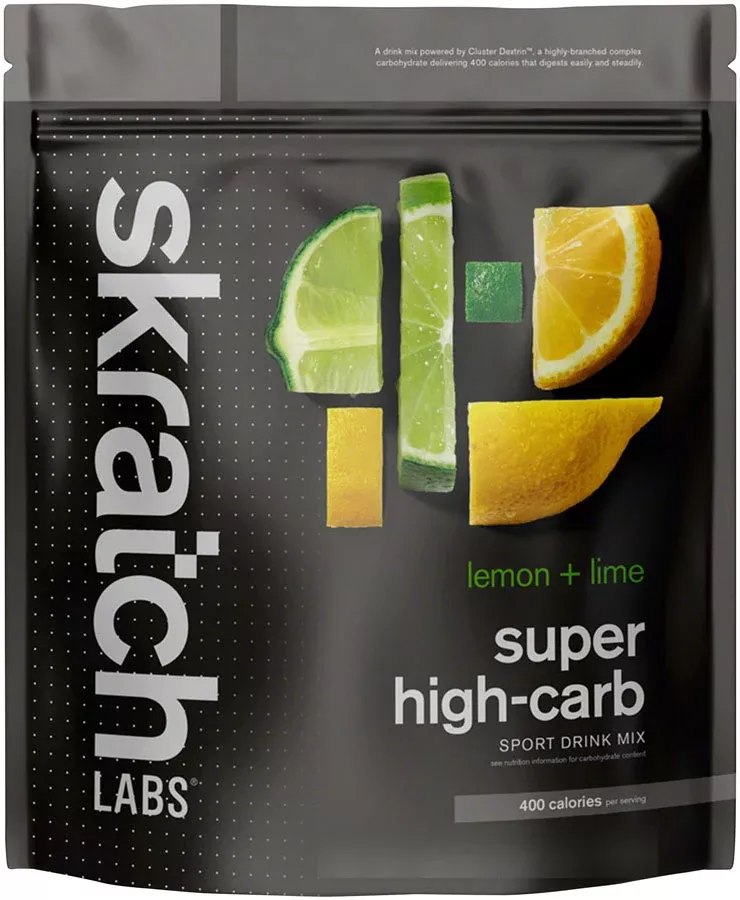Skratch Labs Super High-Carb Sport Drink Mix – Lemon and Lime, 16 Serving Pouch