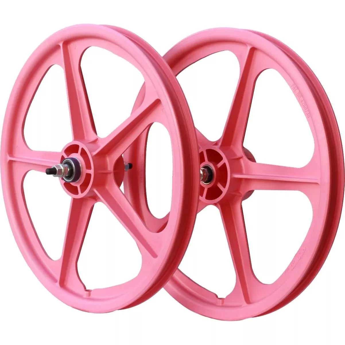 Skyway Tuff II 20” Wheel Set 20 x 1.75” Axle 3/8” Pink