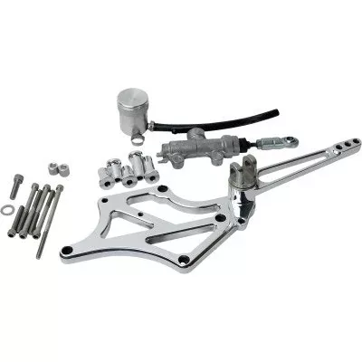 Speed Merchant Mid-Controls With Pegs Polished Harley M8 Touring 17-Up