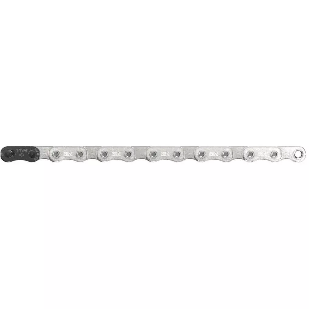 SRAM GX T-Type Eagle Silver Solid Pin 12 Speed Chain 126L w/Powerlock