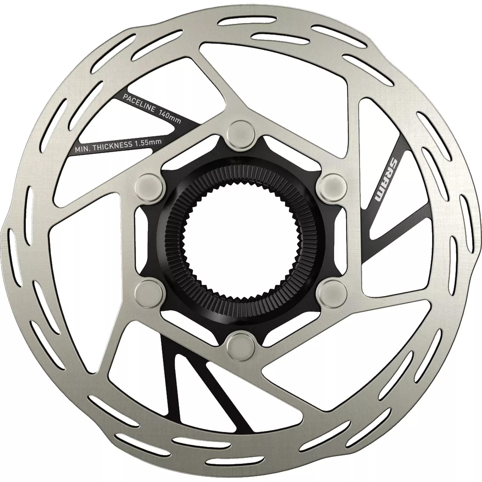 SRAM PaceLine CenterLock Hydraulic Disc Brake Rotor 140mm Silver