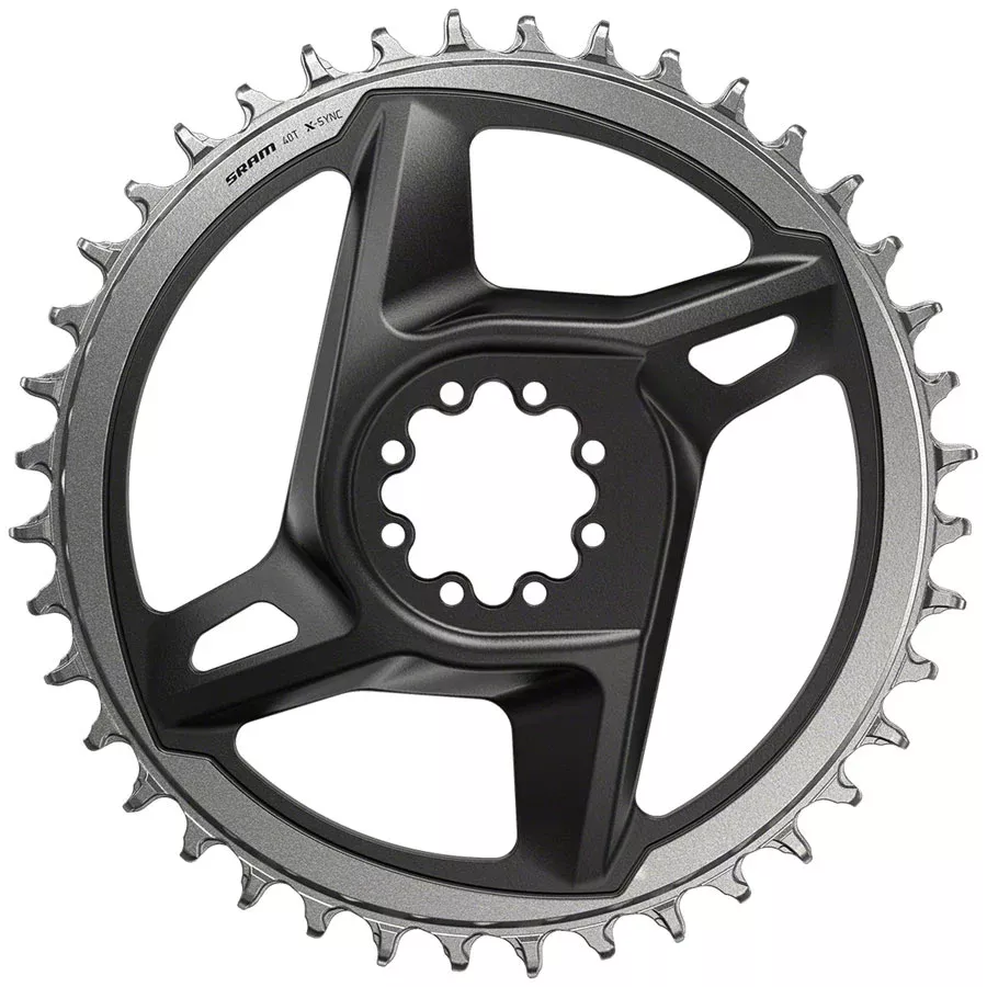 SRAM X-Sync Road Direct Mount Chainring for RED/Force – 42t, 12-Speed, 8-Bolt Direct Mount, Gray