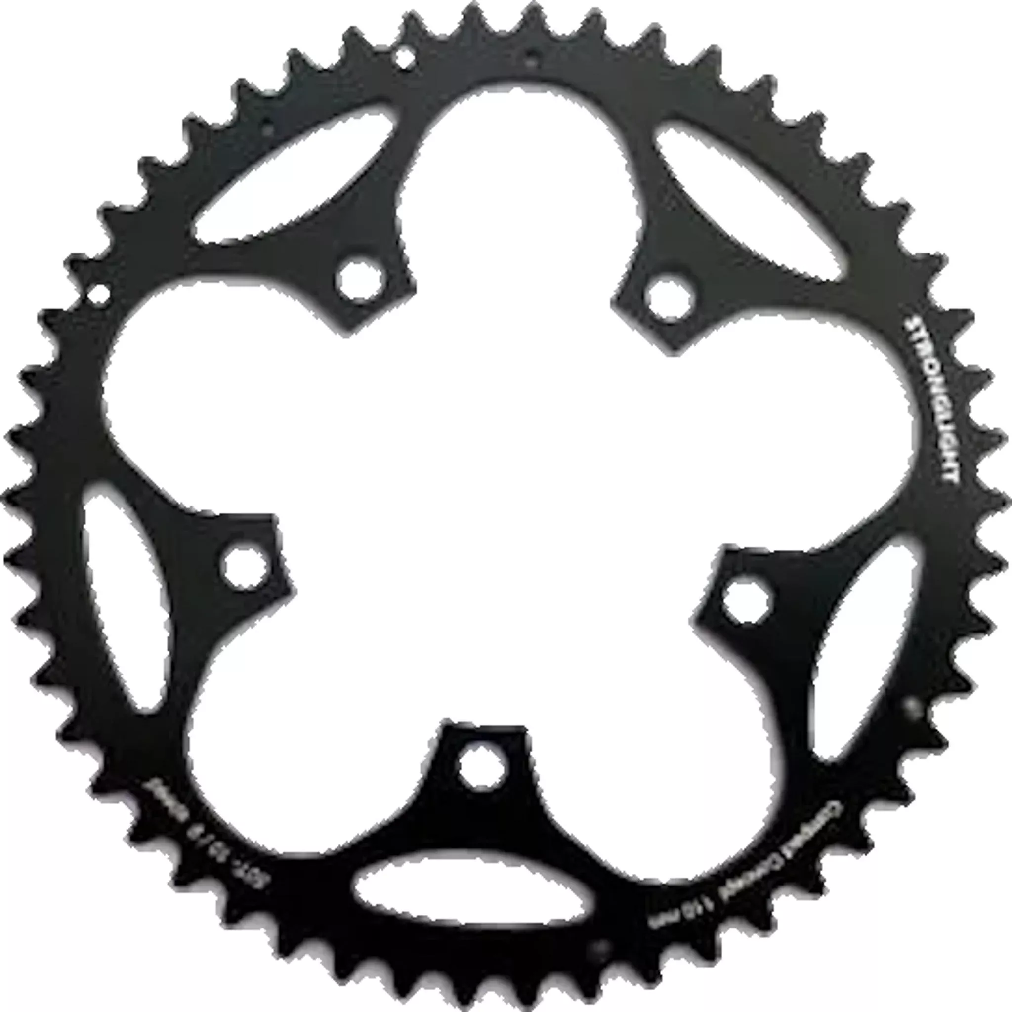 Stronglight Type S 5083 Road Outer Chainring Black 50T 110mm