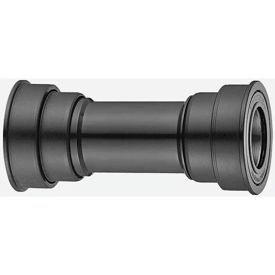 Token Press Fit Bottom Bracket, BB86/BB89.5/BB92, Shimano 24mm, Premium Bearings, Black